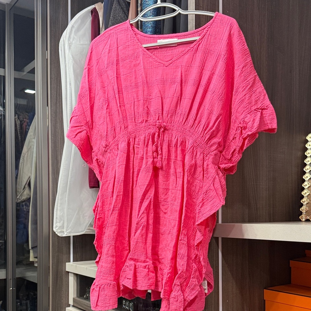 Zara Kids Bright Pink Swim Coverup